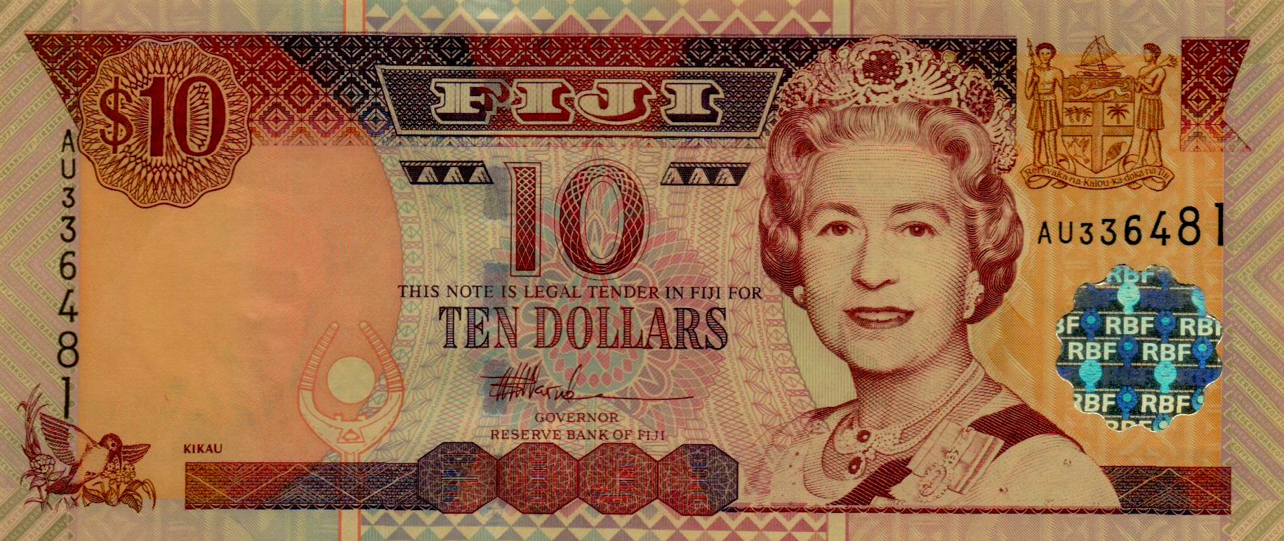 Fiji 10 2002 UNC P-106